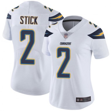 Los Angeles Chargers NFL Football Easton Stick White Jersey Women Limited  #2 Road Vapor Untouchable->women nfl jersey->Women Jersey